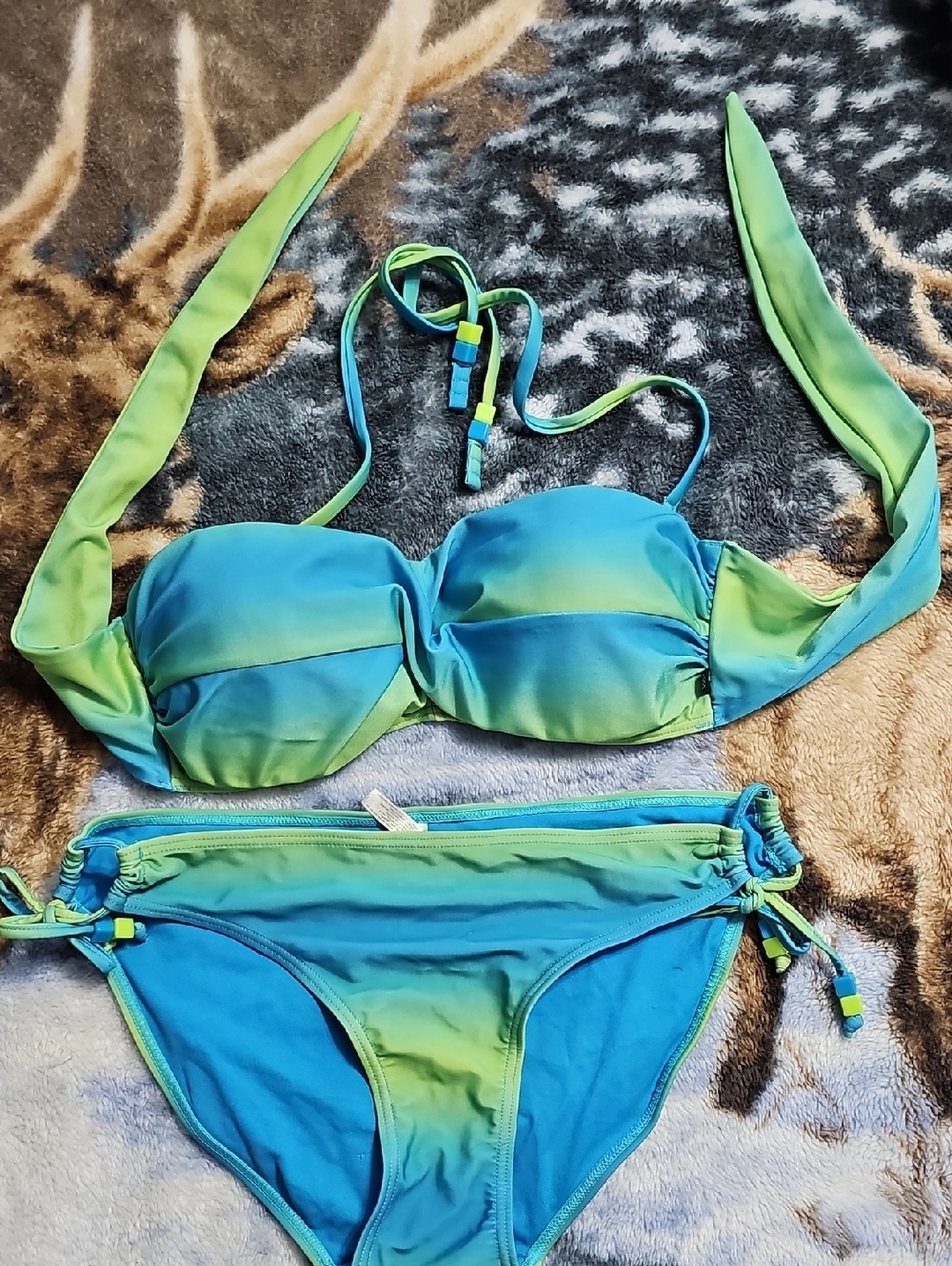 La Vie En Rose Aqua Blue Green Bikini